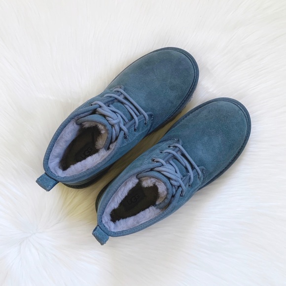 UGG Men’s Neumel Chukka Boots In Salty Blue - Picture 2 of 7